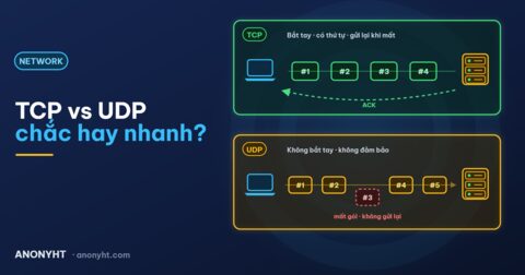 TCP vs UDP: Gửi bảo đảm hay gửi thật nhanh?