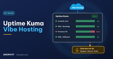 Triển khai Uptime Kuma lên Vibe Hosting của Nhân Hòa chỉ bằng giao diện web