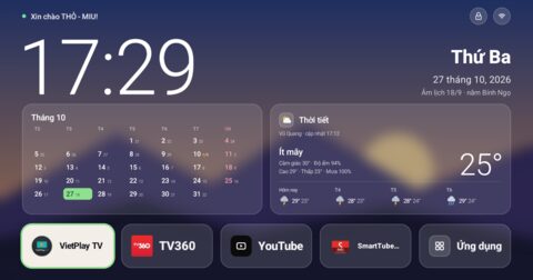 Thay giao diện Android TV Box: dọn ứng dụng rác và cài launcher Tivi Home có âm lịch, thời tiết và khoá trẻ em